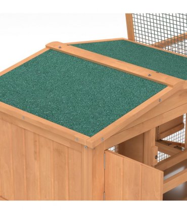 Wooden Rabbit Hutch Enclosure Run House 2 Tier Large Coop Run Pet