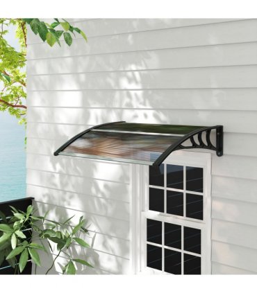 Porch Awning Polycarbonate Brown 75cm x 100cm x 23cm UV Water Cover Shade
