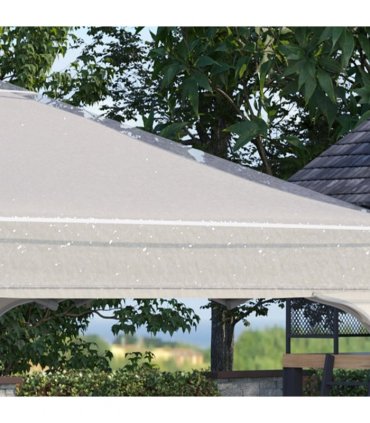 Gazebo Protective Cover Waterproof PVC Clear 300L x 300W x 80H cm 3 x 3 (m)