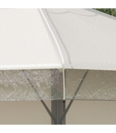 Gazebo Protective Cover Waterproof PVC Clear 300L x 300W x 80H cm 3 x 3 (m)