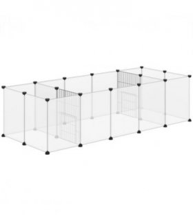 Pet Playpen, 18 Panels DIY Small Animal Cage for Guinea Pigs Hedgehogs