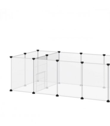 Pet Playpen, 18 Panels DIY Small Animal Cage for Guinea Pigs Hedgehogs
