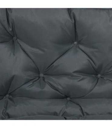 Outdoor Seat Pad Polyester Dark Grey 98L x 100W x 8D cm 2 Seater Garden Bench