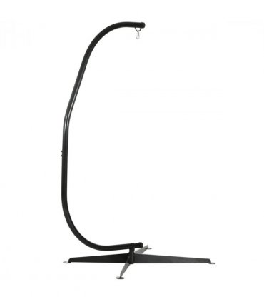 Metal Black 112cm x 79cm x 215cm Hammock Chair Stand Only Heavy Duty C-Stand