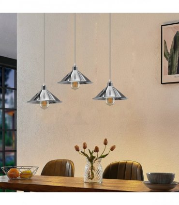 Ceiling pendant Light Metal Vintage/Retro 22cm cone shape hanging lamp shade