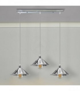 Ceiling pendant Light Metal Vintage/Retro 22cm Cone Shape Hanging Lamp Shade