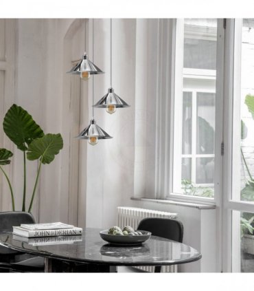 3 Head Round Base Industrial Vintage Ceiling Pendant Light Shade Hanging Lamp Lights