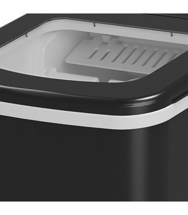 Ice Maker 12kg/24H Production with Scoop Basket for Home Office Black