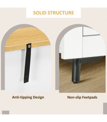 Sideboard Storage Cabinet Freestanding Kitchen Cupboard with Drawers