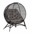 Steel Egg Chair Sand brown 118cm x 75cm x 139cm Single Seater Foldable Design