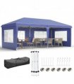 3 x 6m Heavy Duty Gazebo Marquee Party Tent with Storage Bag Blue