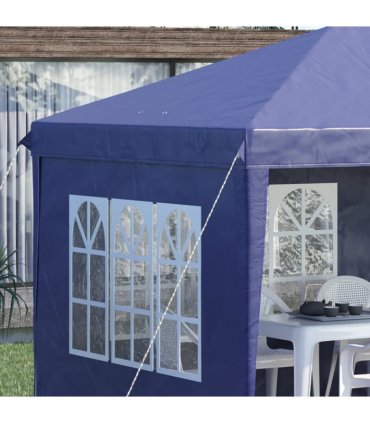 3 x 6m Heavy Duty Gazebo Marquee Party Tent with Storage Bag Blue