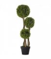 Potted Artificial Plants Boxwood Ball Topiary Trees Indoor Outdoor, 90cm