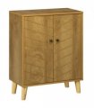 Storage Cabinet for Living Room Sideboard with Chevron Doors Natural