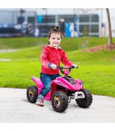 6V Kids Electric Ride on Car with Big Wheels 18-36 Months Toddlers Pink