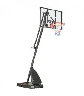 Adjustable Basketball Hoop with Weighted Base, Wheels, 2.4-2.9m