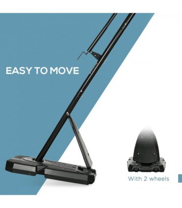 Adjustable Basketball Hoop with Weighted Base, Wheels, 2.4-2.9m