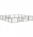Heavy Duty Dog Pen with 2 Doors, 16 Panels Dog Playpen Puppy Pen, 60H cm