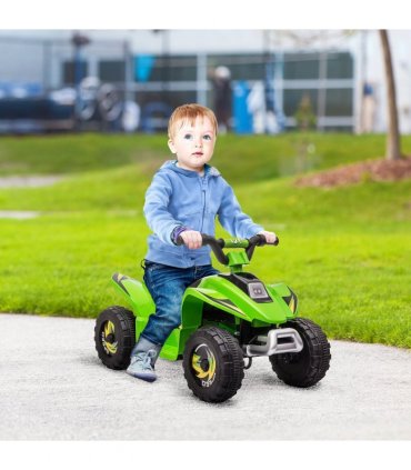 6V Kids Electric Ride on Car with Big Wheels 18-36 Months Toddlers Green