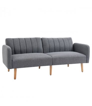 Two Seater Sofa Bed w/ Adjustable Backrest for Living Room, Guest Room