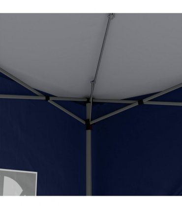 Gazebo Pop Up Party Tent Canopy Marquee Blue Oxford Cloth 2.95m x 2.95m