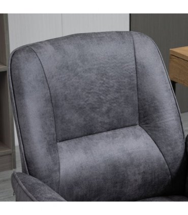 Swivel Computer Office Chair Mid Back Desk Chair for Home, Deep Grey