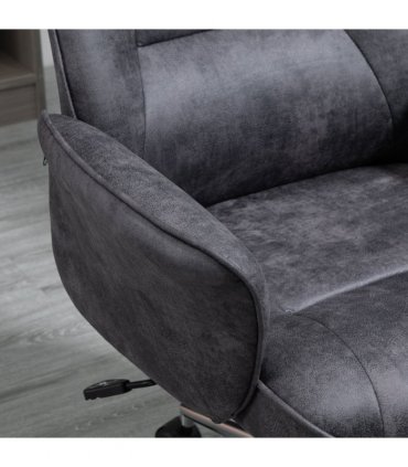 Swivel Computer Office Chair Mid Back Desk Chair for Home, Deep Grey
