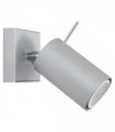 Wall lamp steel Ring modern Design   GU10  steel   gray 8/16/8 cm