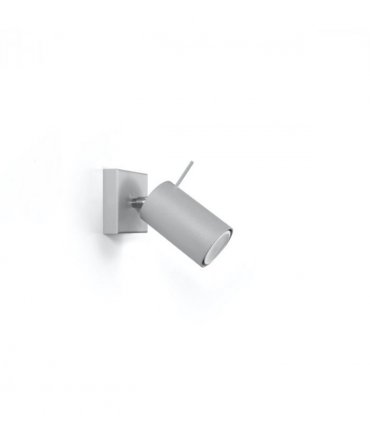 Wall lamp steel Ring modern Design   GU10  steel   gray 8/16/8 cm