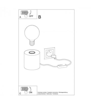 Desk lamp wood Salgado Scandinavian Design E27