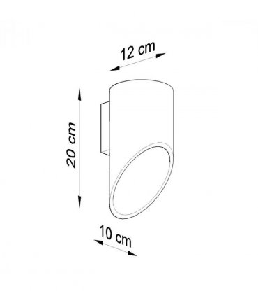 Wall lamp aluminum Penne modern Design G9