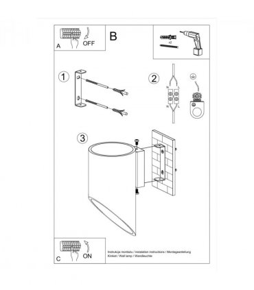 Wall lamp aluminum Penne modern Design G9