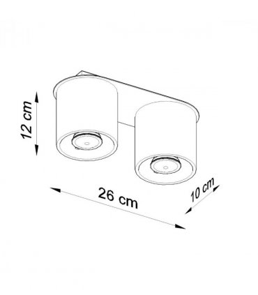Ceiling lamp aluminum Orbis modern Design GU10