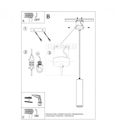 Pendant lamp ceramics Nancy modern Design GU10