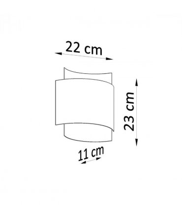 Wall lamp steel Impact industrial Design G9