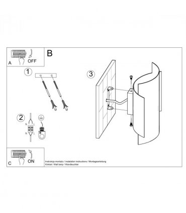 Wall lamp steel Impact industrial Design G9