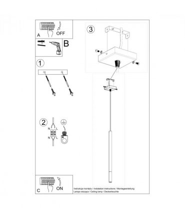 Pendant lamp steel Mozaica modern Design G9