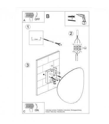Wall lamp steel Senses modern Design G9