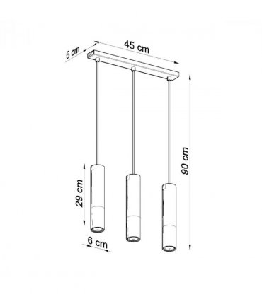 Pendant lamp steel Loopez modern Design GU10
