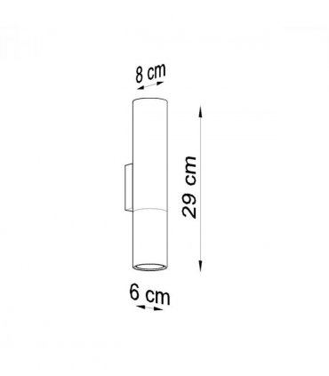 Wall lamp steel Loopez modern Design GU10