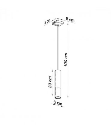 Pendant lamp steel Loopez modern Design GU10
