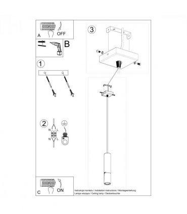 Pendant lamp steel Loopez modern Design GU10