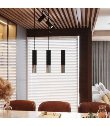 Pendant lamp steel Loopez modern Design GU10