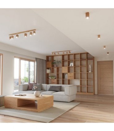 Ceiling lamp wood Keke Scandinavian Design GU10