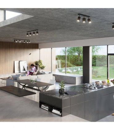 Ceiling lamp steel Merida modern Design GU10