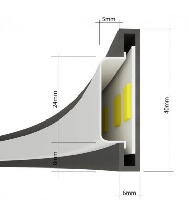Pendant lamp steel Rio modern Design LED