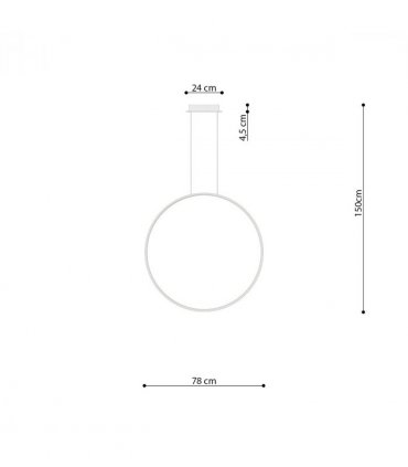 Pendant lamp steel Rio modern Design LED