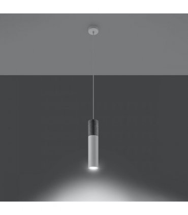 Pendant lamp Steel, concrete Borgio modern Design GU10