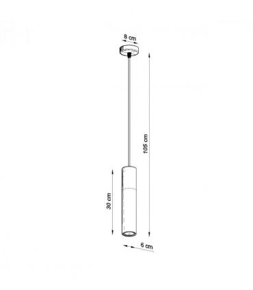Pendant lamp Steel, concrete Borgio modern Design GU10