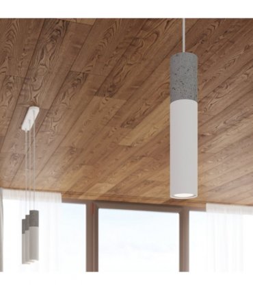 Pendant lamp Steel, concrete Borgio modern Design GU10